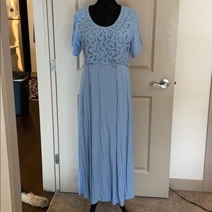 Blue maxi dress